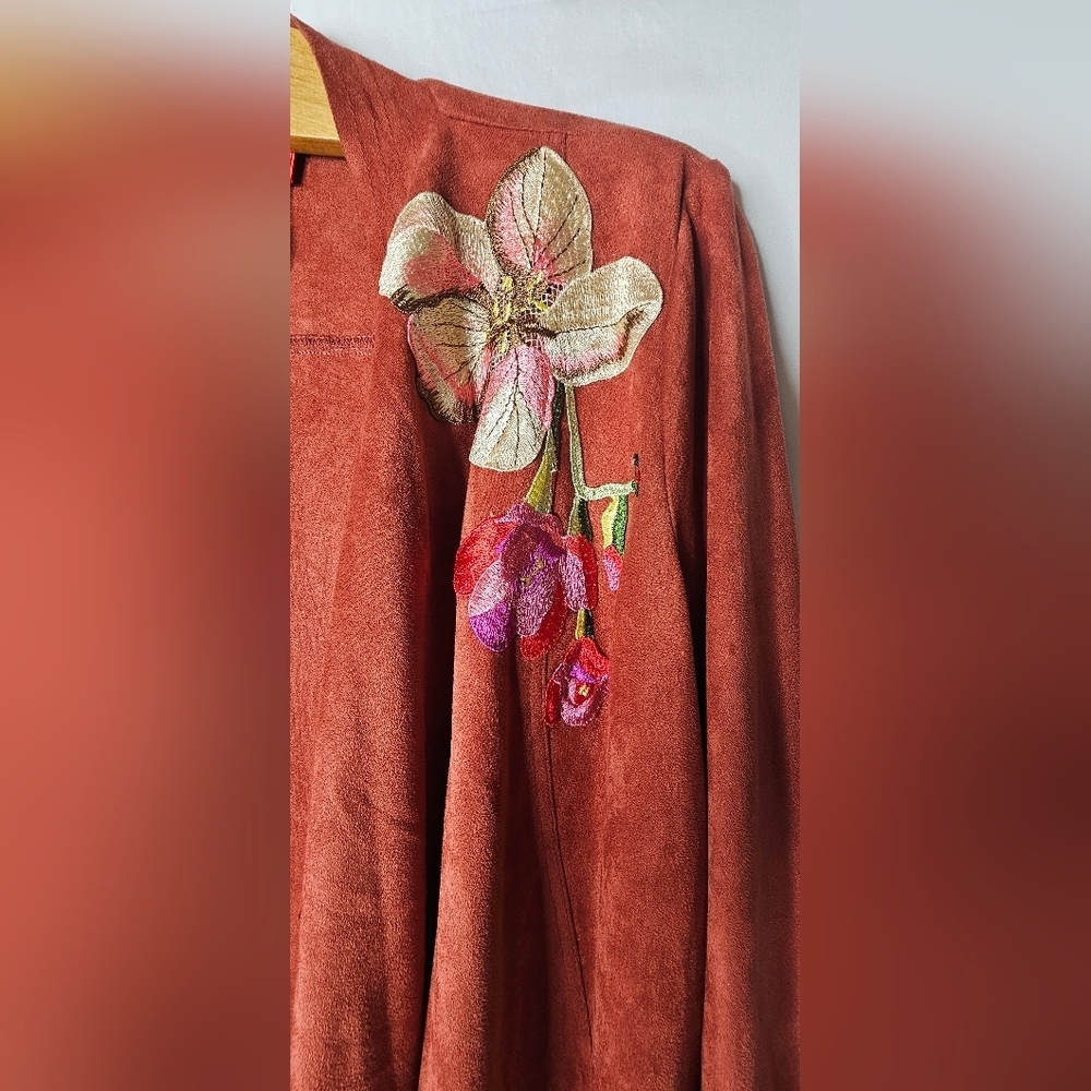 Great faux suede and fur boho jacket. Size S - Picture 2 of 9